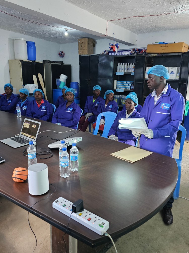 hygiene products done by micro entrepreneurs in Mukuru slum area, Nairobi